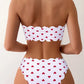 Bikini bandeau à cœurs avec laçage – Maillot 2 pièces irrésistible et féminin