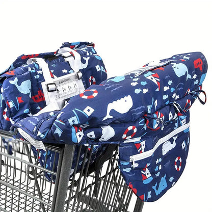 Housse de protection pour caddie bébé, coloris Bleu