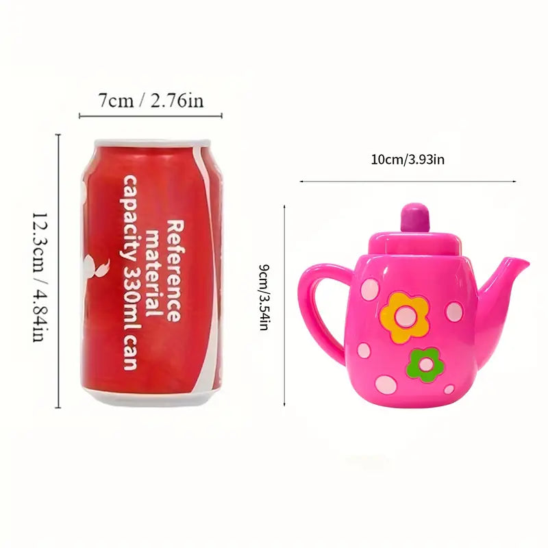 Set de Dinette Jouet pour Bébé – Service à Thé avec Tasses, Assiettes et Gâteaux Colorés