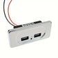 Prise Double USB Encastrable 5V – Chargeur Universel pour Voiture, Bateau, Camping-Car & Mobilier