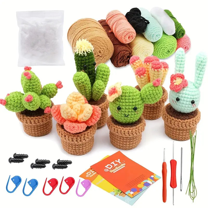ChatGPT a dit :  Kit Crochet Cactus et Amigurumi – Set Complet DIY Décoration Artisanale Plantes en Laine, Outils Inclus