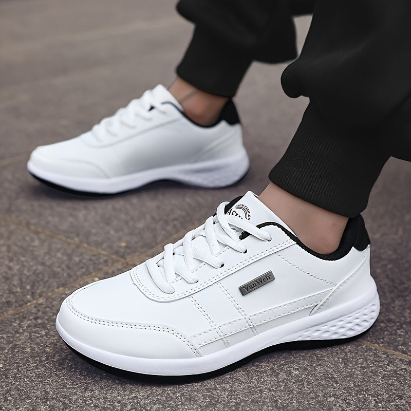 Baskets de Mode Homme – Confortable et Décontractée, coloris Blanc