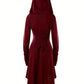 Robe médiévale à capuche – Déguisement gothique et fantasy pour femme