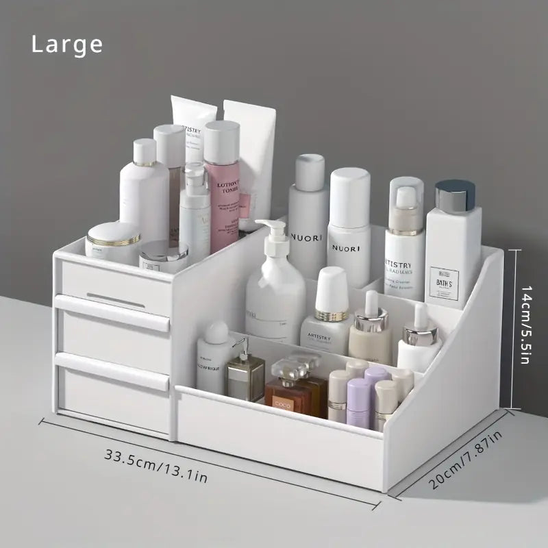 Organiseur de Maquillage avec Tiroirs – Boîte de Rangement Cosmétique pour Soins, Vernis et Accessoires Beauté