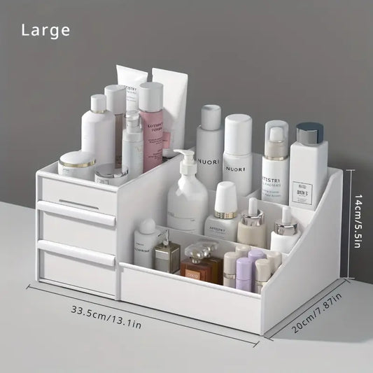 Organiseur de Maquillage avec Tiroirs – Boîte de Rangement Cosmétique pour Soins, Vernis et Accessoires Beauté