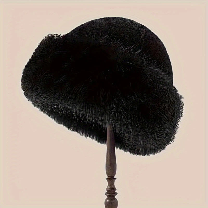 Cache-Oreilles Femme Hiver Élégant – Modèle Vintage en Fausse Fourrure, Ultra Chaud et Chic