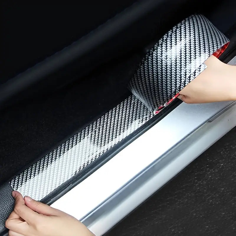 Autocollant Voiture Effet Carbone – Film Vinyle Adhésif Résistant pour Décoration et Protection Auto