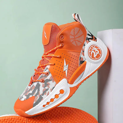 Chaussures de sport fille – Baskets montantes vert menthe respirantes et antidérapantes pour basketball