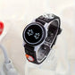Montre Digitale Enfant Garçon Noir et Blanc – Affichage LED, Bracelet Ludique et Confortable