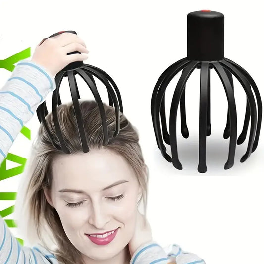 Masseur Électrique Crânien Anti-Stress – Relaxation du Cuir Chevelu et Stimulation Circulatoire