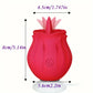 Stimulateur Clitoridien en Forme de Rose – Vibrations Intenses & Design Discret en Silicone