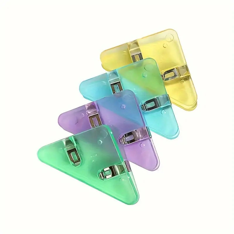 Clips Triangulaires Colorés pour Câbles et Documents – Lot de Pinces Multifonctions Antidérapantes