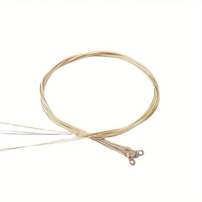Cordes en cuivre pour guitare acoustique – Jeu complet 6 cordes résistantes et son clair