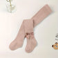 Chaussettes Hautes Fille Noires avec Nœud – Chaussettes Enfant Élégantes et Confortables