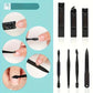 Kit de Manucure et Pédicure 10 en 1 – Set Professionnel avec Étui Rouge Élégant pour Soin des Ongles et Cuticules