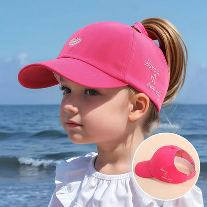 Casquette Fille avec Ouverture pour Queue de Cheval – Chapeaux et Casquettes Enfant Été | Mode & Protection Soleil