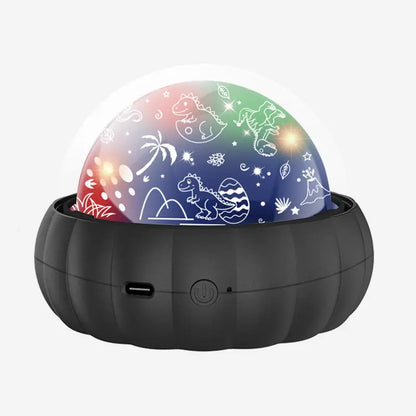 Veilleuse Projecteur Étoiles et Dinosaures LED – Lampe de Nuit Rechargeable pour Chambre Bébé et Enfant