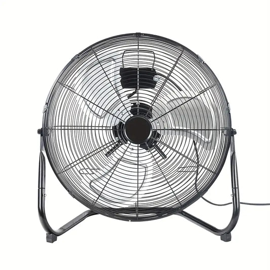 Ventilateur sur pied industriel – Grand débit d’air, 3 vitesses réglables, idéal maison, bureau et atelier