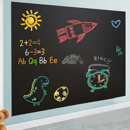 Papier Peint Adhésif Noir Mat – Rouleau 45x100 cm, Étanche et Facile à Poser pour Décoration Murale et Meubles