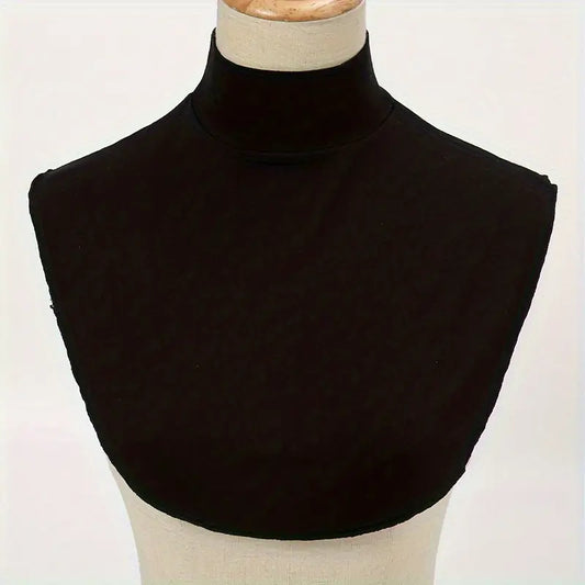 Faux col femme col roulé blanc – Col amovible simple et élégant pour chemisiers, pulls et manteaux