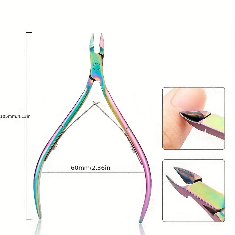 Coupe-Cuticules Professionnel en Acier Inoxydable – Pince de Précision pour Manucure et Pédicure