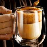 Mug en Verre Double Paroi Isolant