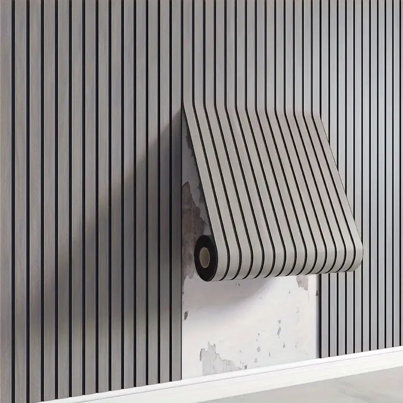 Papier Peint 3D Imitation Lames de Bois – Revêtement Mural Moderne et Facile à Poser pour Décoration Intérieure