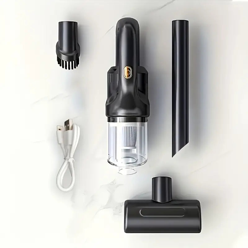 Aspirateur Balai Sans Fil 4-en-1 – Léger, Puissant et Silencieux avec Accessoires Multi-surfaces – Idéal Maison et Voiture