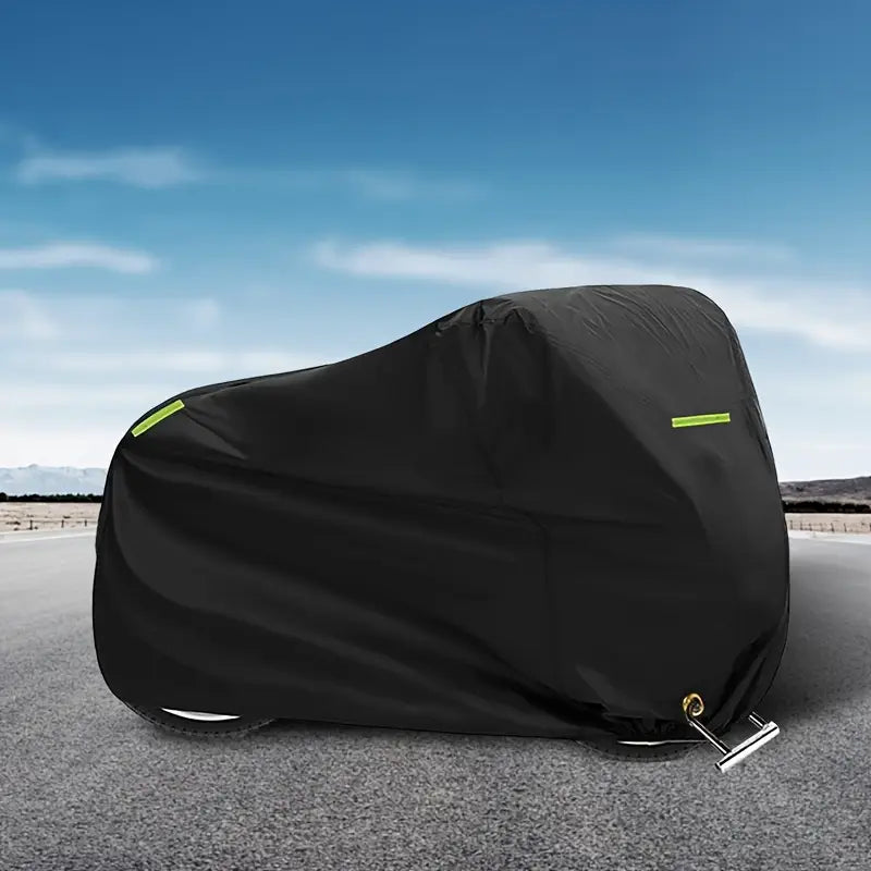 Housse de Moto Imperméable Antivol – Bâche de Protection Extérieure Anti-Poussière et Anti-UV