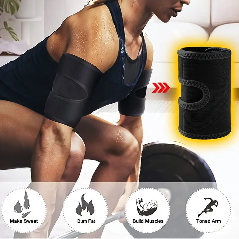 Manchons amincissants pour bras – Ceintures de sudation fitness pour affiner et tonifier les bras