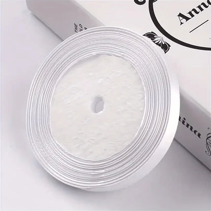 Ruban Satin Coloré pour Emballages Cadeaux – Bobine de Ruban Décoratif DIY, Fêtes et Mariages