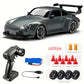 Voiture Télécommandée de Course – Jouet Électronique Rapide avec Pneus de Rechange, Obstacles et Batterie Rechargeable