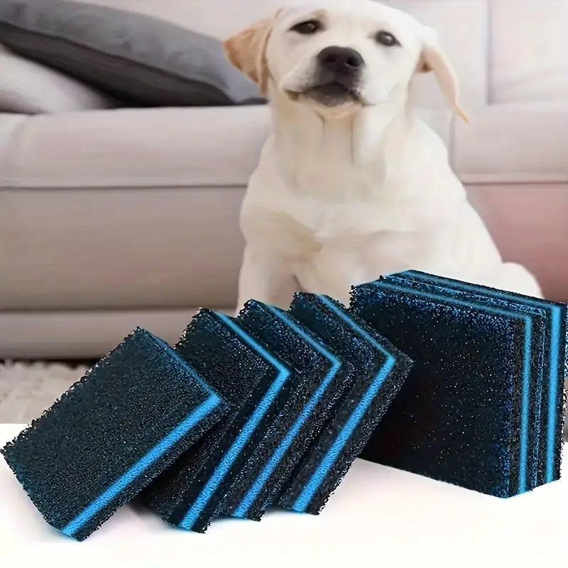 Éponge de Nettoyage Ultra-Résistante – Double Face Grattante & Absorbante pour Tâches Tenaces et Vaisselle