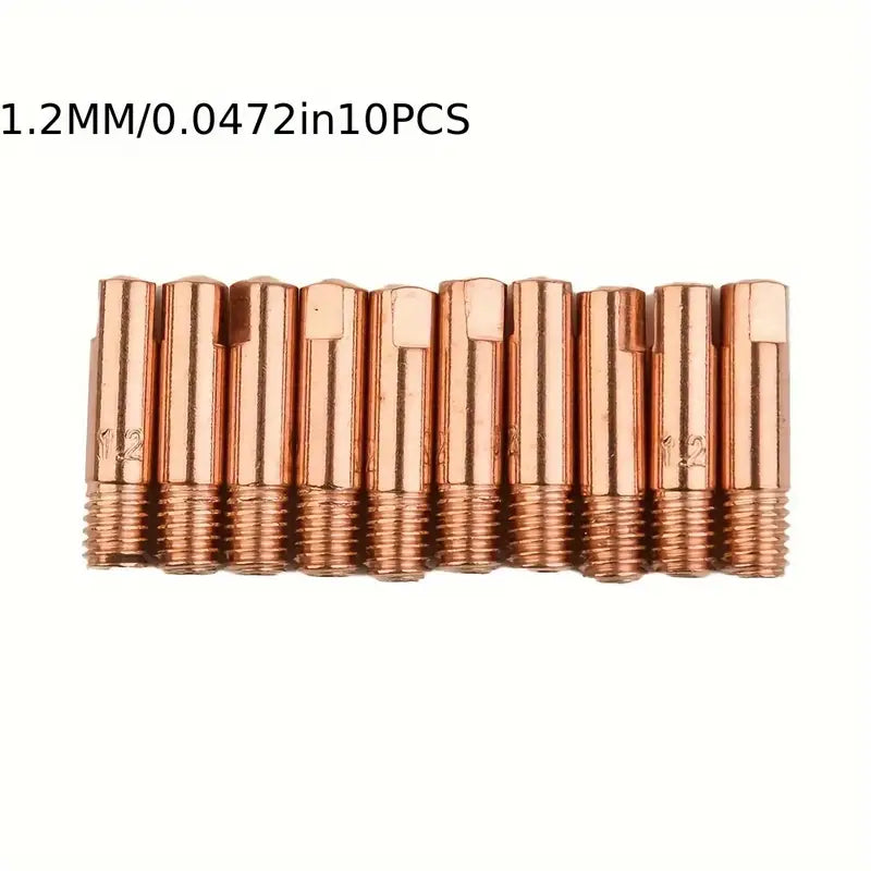 Buse de contact en cuivre M6 pour poste MIG – Compatible Ø 0.6 à 1.2 mm, longueur 25 mm