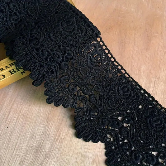 Tissu Dentelle Brodée au Mètre – Élegant et Raffiné pour Robes, Couture, Décoration et DIY