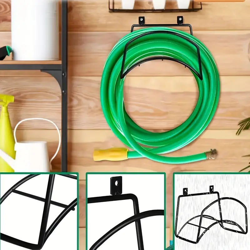 Support Mural pour Tuyau d’Arrosage – Rangement Extérieur Pratique et Gain de Place pour Jardin et Terrasse