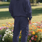 Ensemble décontracté et athlétique à capuche zippée pour homme