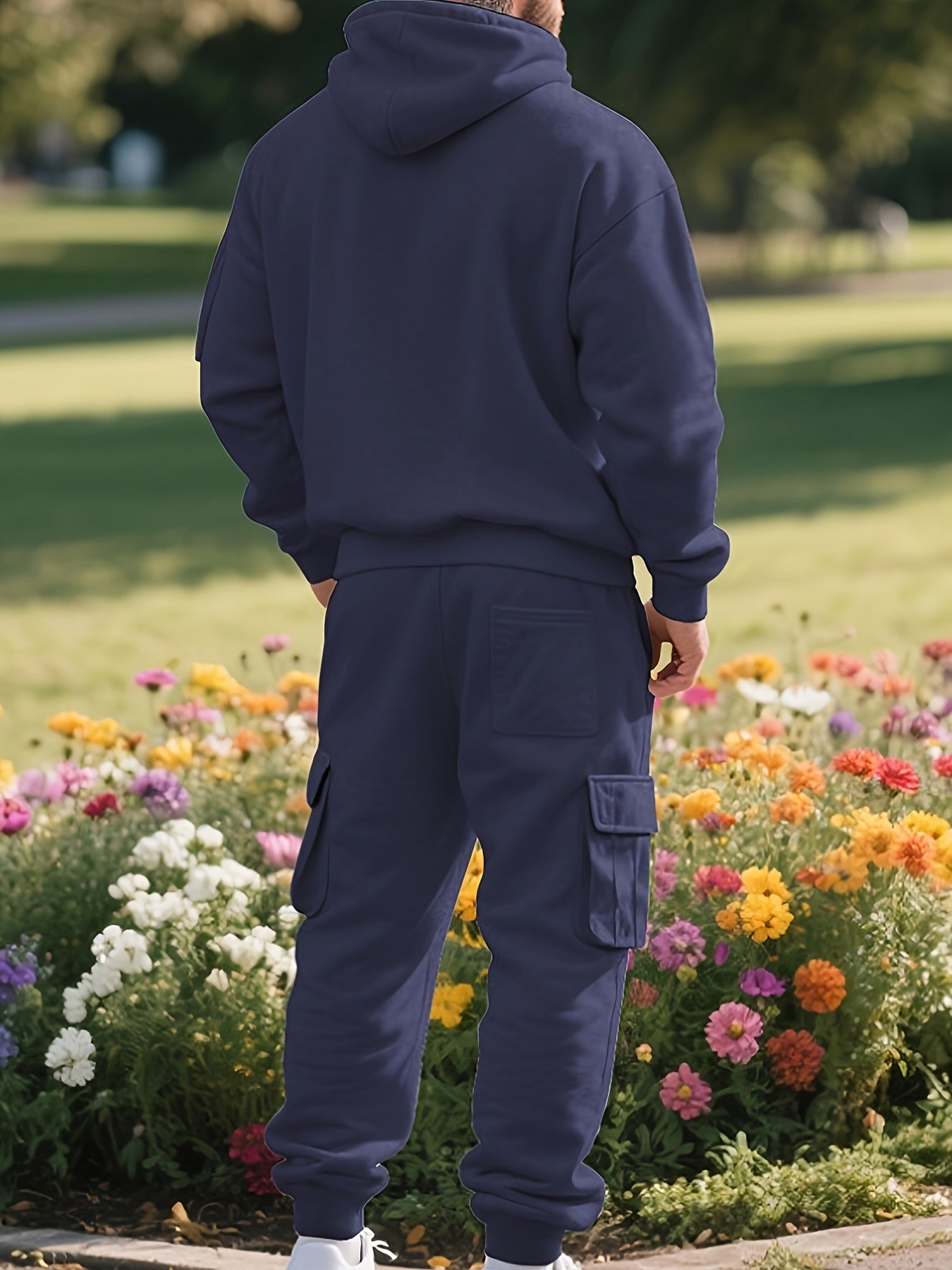 Ensemble décontracté et athlétique à capuche zippée pour homme