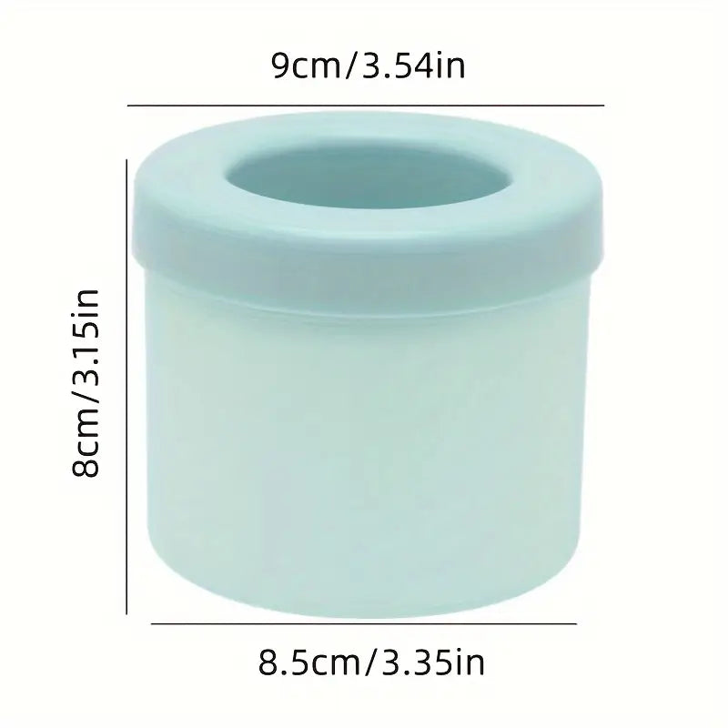 Seau à Glaçons Silicone 2-en-1 – Bac à Glace Innovant avec Réservoir Intégré, Compact et Facile à Démouler