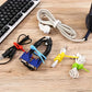 Attaches Câbles Réutilisables en Silicone – Organiseurs Colorés pour Câbles USB, Chargeurs et Écouteurs