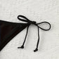 Bikini Triangle Noir à Nouer – L’Indispensable Élégant de l’Été