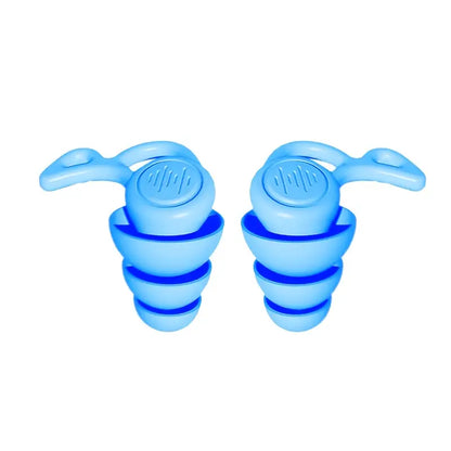 Bouchons d’Oreilles Réutilisables en Silicone – Anti-Bruit, Confort Nocturne et Protection Auditive