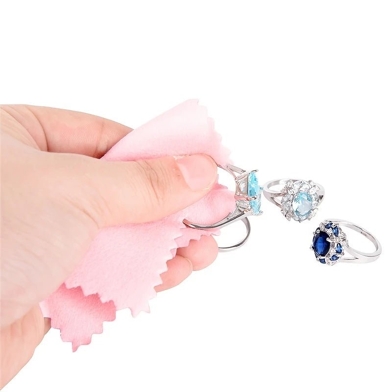 Lot de Chiffons en Microfibre pour Bijoux – Lingettes Douces Antirayures pour Nettoyage et Polissage Précis