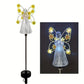 Lumières Solaires Ange pour Jardin – Décoration Funéraire en Mémoire des Animaux – Lot de 4 Veilleuses LED Extérieures