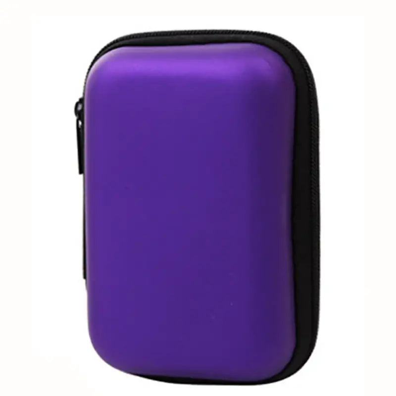 Étui Rigide Rouge pour Accessoires – Pochette Compacte Antichoc et Imperméable avec Fermeture Zippée