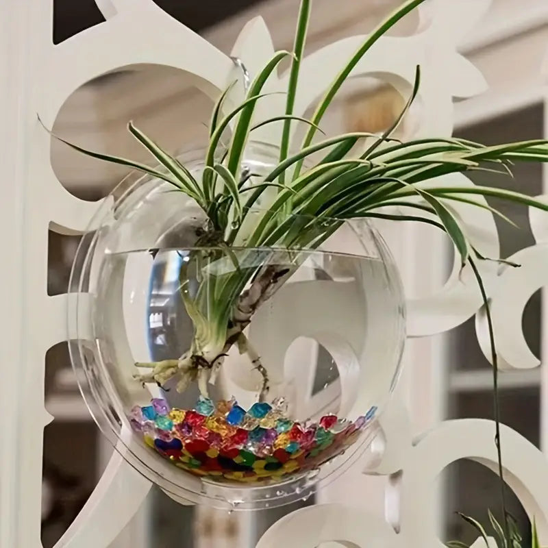 Aquarium Mural Transparent en Acrylique – Bocal Décoratif pour Poissons ou Plantes Vertes Intérieur