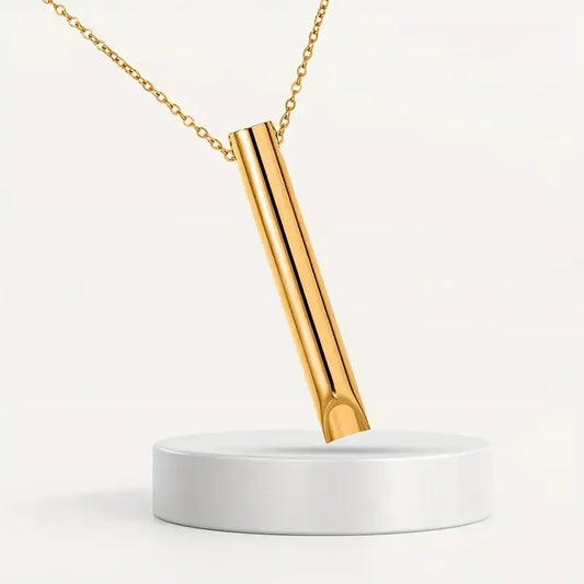 Collier Anti-Stress Respiration Consciente – Tube de Respiration Apaisant pour la Relaxation et la Pleine Conscience