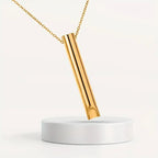 Collier Anti-Stress Respiration Consciente, coloris Dorée