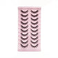Lot de Faux Cils 10 Paires – Volume XXL Effet 3D, Regard Intense et Glamour, Réutilisables et Faciles à Poser