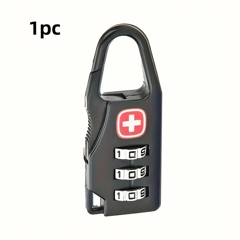 Cadenas TSA à Code pour Valise – Serrure de Sécurité à 3 Chiffres Homologuée pour Bagage de Voyage